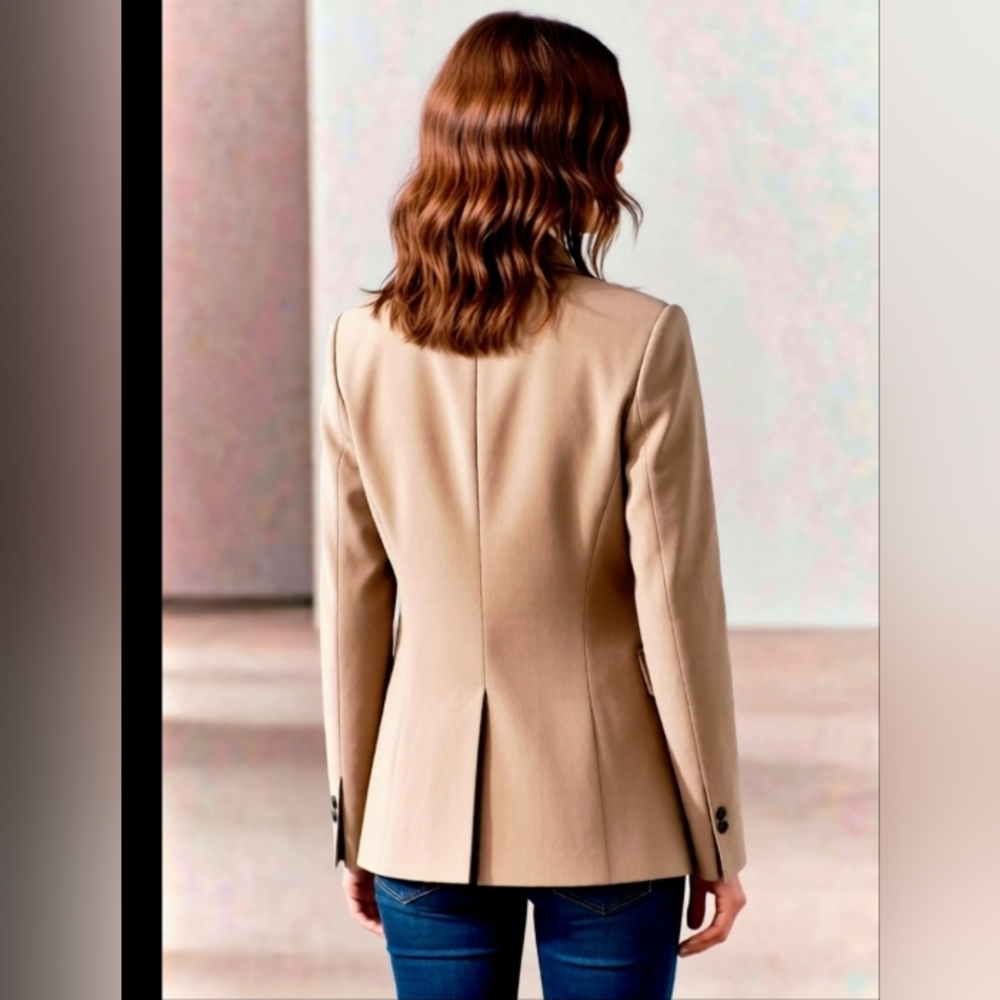 Women's Tan Blazer - Picture 2 of 8